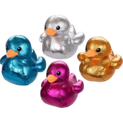 Kačička plyšová metalická 15cm