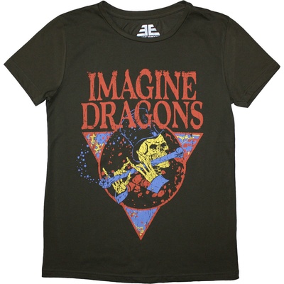 Imagine Dragons Skeleton Flute Green L Дамски Риза (IMDRTS15LGR03)