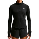 Nike Дамска тениска Nike Women's Swift Dri-Fit UV 1/2-Zip Running Top Running shirt - Black / Reflective Silver - размер XS (916-4765-0811)