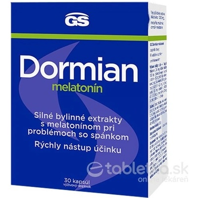 GS Dormian melatonín, 30 kapsúl