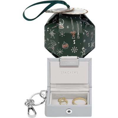 Stackers Ключодържател с висулка Stackers Nano in Bauble в опаковка за подарък сив (76433)