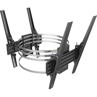 Multibrackets Двойна телевизионна стойка за колона, Multibrackets MB-9031, 32"-65", макс. 40 кг/екран, стомана, черна (7350022739031)