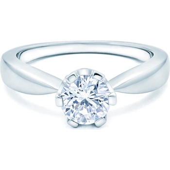 SAVICKI Годежен пръстен Solitaire: бяло злато. диамант
