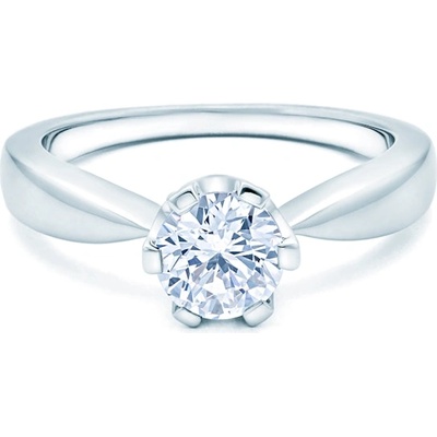 SAVICKI Годежен пръстен Solitaire: бяло злато. диамант