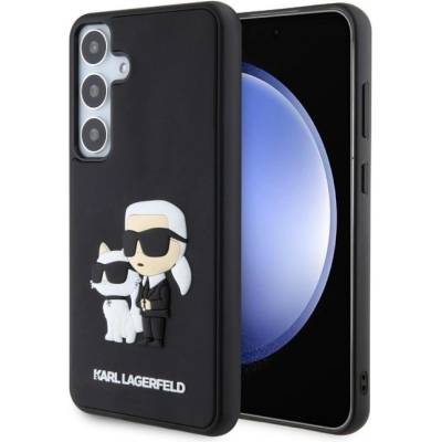 KARL LAGERFELD Гръб Karl Lagerfeld 3D Rubber Karl and Choupette Case за Samsung Galaxy S24 Plus - Черен (3666339241971)