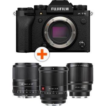 Fujifilm X-T5 Black + AF 13mm f/1.4 + 56mm + AF 85mm f/1.8 II (Fuji X)