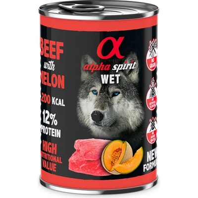Alpha Spirit Wet Beef & Melon 400 g