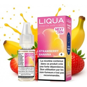  никотинова течност Liqua Elements -Strawberry Banana 18мг
