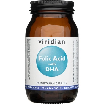 Viridian Folic Acid with DHA Kyselina listová s DHA 90 kapsúl