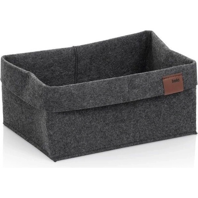 Kela Koš Fay 26x19 cm filc tmavě šedá KL-24461