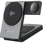 Verbatim Външна батерия /power bank/ Verbatim Charge 'n' Go Qi2, 5000mAh, сива, 1x USB-C, безжично зареждане Qi2, 20W, PD 3.0, сгъваема (VERBATIM-32294)