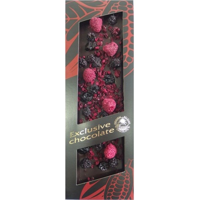 Severka Exclusive Mléčná s ostružinami malinami a višněmi 125 g