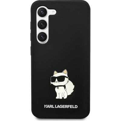 KARL LAGERFELD Гръб Karl Lagerfeld Liquid Silicone Choupette NFT Case за Samsung Galaxy S23 Plus - Черен