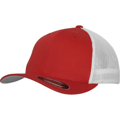 Flexfit Flexfit 6511 Mesh Trucker síťovaná COT55651194112-red/white Červená/bílá