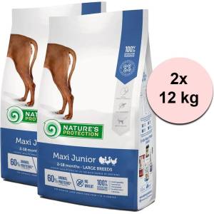 Nature's Protection куче юниор макси птиче 2 x 12 кг
