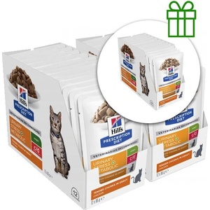 Hill's Hill s Prescription Diet Feline c/d Urinary Stress + Metabolic Chicken 12 x 85 г, 2+1 БЕЗПЛАТНО