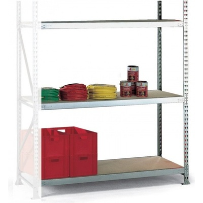 META Policový regál, nosnost 600 kg, 2500 x 2200 x 650 mm, přístavný