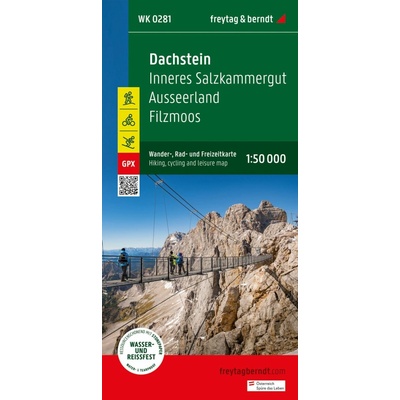 Freytag&Berndt WK 0281 Dachstein, Inneres Salzkammergut, Ausserland, Filzmoos 1: 50 000