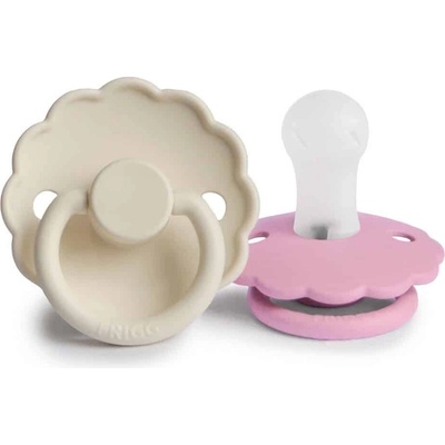 Frigg kaučuk dvojbalenie cumlíkov daisy cream/ lupine