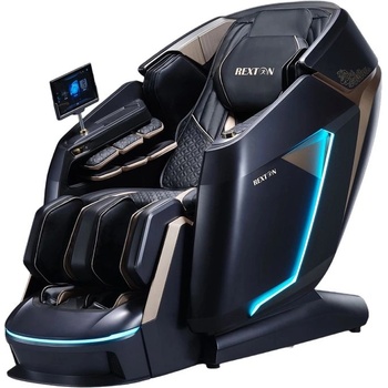 Rexton Професионален масажен стол rexton rk9500s - Върховна 4d технология с двоен масажен механизъм, Син (rk9500s)