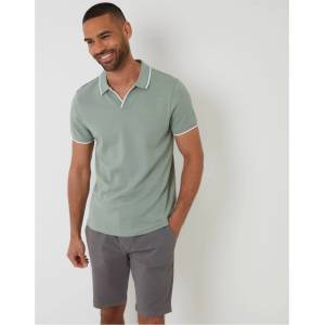 Threadbare Блуза с яка Threadbare Men's Marriage Short-Sleeve Polo Shirt - Sage