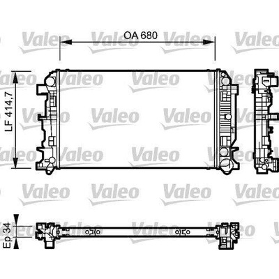 Chladič, chlazení motoru VALEO 735089 735089