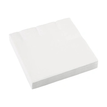 Amscan servítky biele 33x33cm 20ks