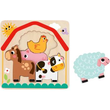 Tooky toys Многослоен пъзел, Ферма (th623)