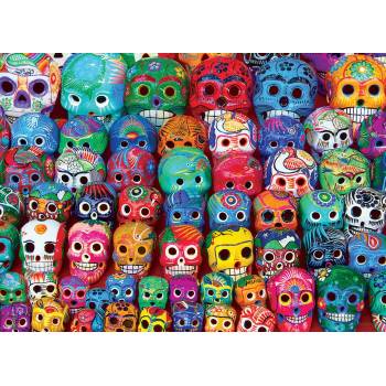 Image 1 of EUROGRAPHICS - Puzzle Traditional Mexican Skulls - 1 000 piese