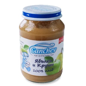 Ганчев пюре 100% Ябълки и круши