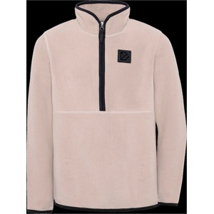 Didriksons Детски поларен пуловер Didriksons Kid's Rubi Half-Zip Fleece jumper - Beach beige - размер 140 (704-6250-0113)