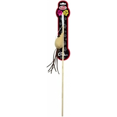 Pet Nova Drevená udica s myšou 40 cm