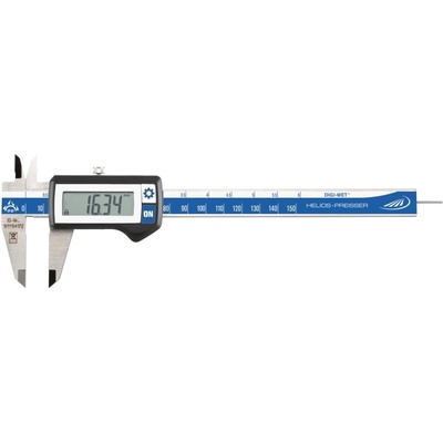 Helios Preisser Posuvné měřítko digitální IP67 bez výstupu dat typ 1326 0 - 150 mm kulatý hloubkoměr karbidové čelisti 1326_914