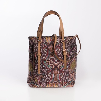 Oilily City Handbag Paisley dámská kabelka 24 cm Coffee