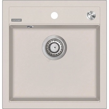 Concept DG00C50BE - Кухненска мивка CUBIS 49x51 см, гранитна, бежова (CO0049)