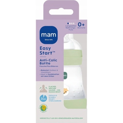 Mam Baby Perfect Start kojenecká láhev proti kolikám zelená 160 ml