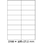 CDRmarket Самозалепващи етикети 105 x 37 mm, 16 етикета, A4, 100 листа (R0ECO.0908A, 227010)