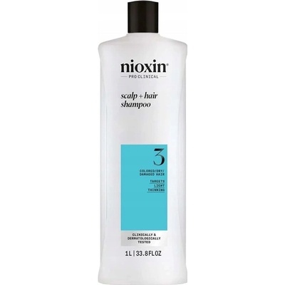 Nioxin čistiaci šampon pre rednúce a jemné vlasy 1000 ml