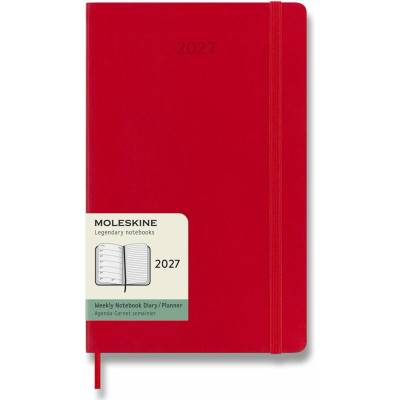 Moleskine A5 Týždenný 2027 Červený