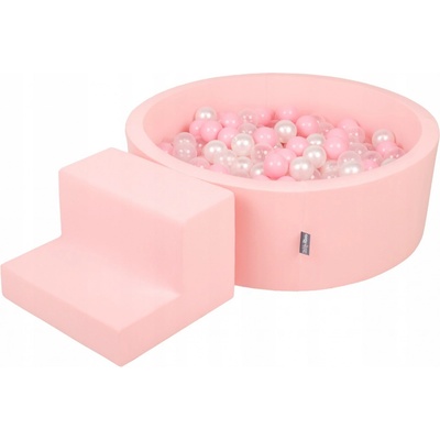 KiddyMoon pěnové dětské hřiště 200 kuliček PPZP-OK30D-122 růžové – Hledejceny.cz