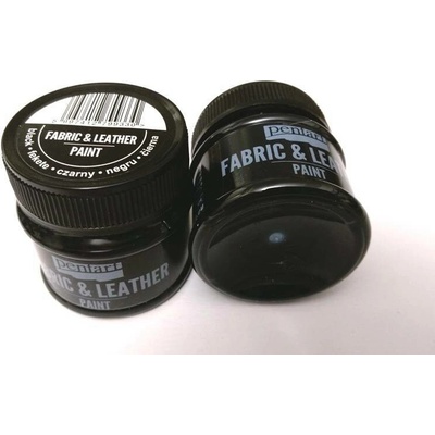 Kůže a textilní barva 50 ml černá