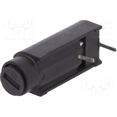 SCHURTER 0031.3551 Zásuvka; THT; 5x20mm; -40÷85°C; 10A; termoplast; UL94V-0; černá