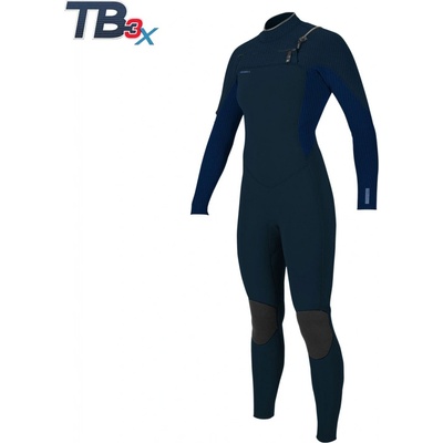 O'NEILL Wms Hyperfreak Wind 4/3+ Chest Zip Full SHADE/NAVY