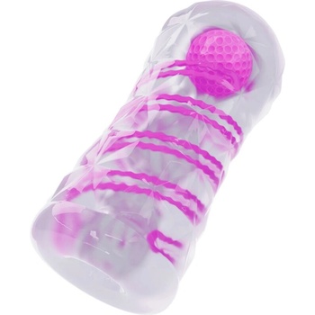 Image 1 of Pretty Love Fantasy Male Masturbator with Internal Spiral & Balls Transparent