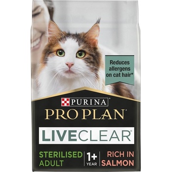 Pro Plan LiveClear Sterilised Adult s lososem 2 x 1,4 kg