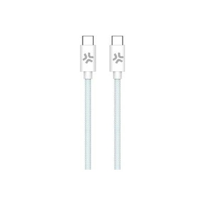 Celly USBCUSBCCOTTLB USB-C/USB-C opletený (bavlnený) 60 W 1,5m modrý