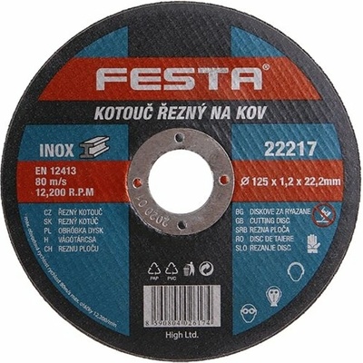 FESTA kotúč rezný na kov 125x1,2x22,2