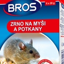 Přípravky na ochranu rostlin Rodenticid BROS zrno na myši a potkany 6x20g