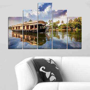 Vivid Home Картини пана Vivid Home от 5 части, Пейзаж, Канава, 110x65 см, 5-та Форма №0023