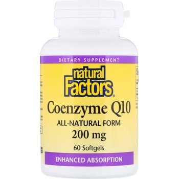 Image 1 of Natural Factors Coenzyme Q10 200 mg [60 Гел капсули]